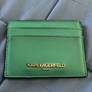 Karl Lagerfeld Green Card Holder SOLD